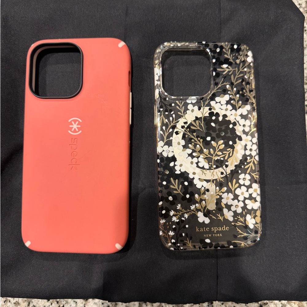 Kate Spade Black Floral Phone Case